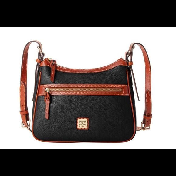 BLACK Dooney and Bourke PEBBLE GRAIN PRESLEY Crossbody - Picture 1 of 4